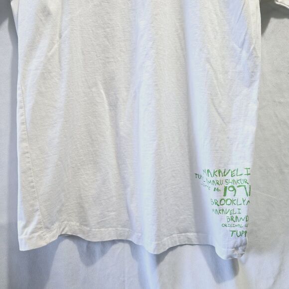 Tupac Shakur Rap Tee Makaveli Branded Against All Odds T-Shirt Sz XL READ - Picture 16 of 16